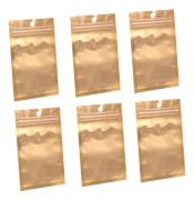 100 st återförslutningsbara matta aluminiumpåsar med platt dragkedja för festfavoritförpackning