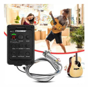 Fishman 4-bands 301 Eq Tuner Piezo Mic Presys Blend Akustisk Gitarr Pickup Förförstärkare