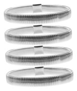 2 par metallarmband ärmhållare för skjortärmar Armband för män kvinnor elastiska armhållare