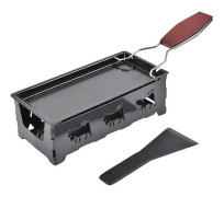 【BQ】Bärbar ugn Raclette Bbq Grill Raclette Bordsgrill Ost Raclette Panna Raclette Ostsmältare 18.5x9cm