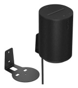 2 st Metallväggfäste för Sonos Era 100, platsbesparande högtalarhållare Black