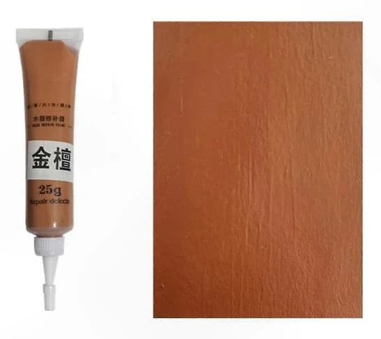 【2F】Trägolv Reparaturlim för Möbler och Skåp Gold sandalwood