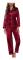 [LCS] Pyjamas för kvinnor Set 2 delar Loungewear Långärmad Topp Byxor Polyester Kläder