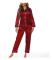 [LCS] Pyjamas för kvinnor Set 2 delar Loungewear Långärmad Topp Byxor Polyester Kläder