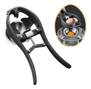 Äggknäckare, rostfritt stål äggöppnare, automatisk äggknäckningsverktyg, enkel äggskalsskärare rostfritt stål äggskalsskärare äggseparator kreativt kit
