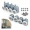 Set of 8 Sliding Door Rollers, 23mm Roller Wheels for Bathroom Shower Cabin