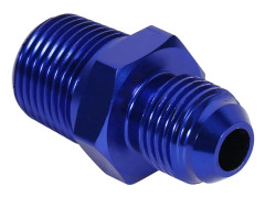 Aluminium Hane Flare AN6 Till 3/8 NPT Rak Bränsleolje Kopplingsadapter Blå