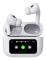 Celly: SoundLED True Wireless Bluetooth-headset med LED-display ANC & ENC Vit