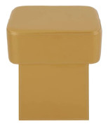 Barnkudde för frisörstol - Sittförhöjare till salongstol - Rektangulär 38x28x16 cm - Max 22,5 kg - Svamp & PU-läder - Guld