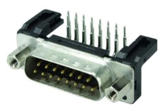 Harting 09 66 123 7801, D-Sub 9-pin M, Svart, Metallisk, Stål, Termoplastisk harts, Koppar, 10 mO, 1000 V