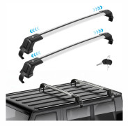 Bil Takräcke - Utdragbara Lastbågar 110 cm - Låsbar Med Antistöld - 150 kg Maxbelastning - ABS Aluminium - Svart