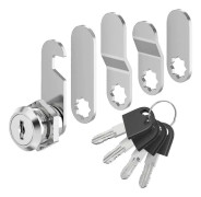 Mailbox Lock 4 Keys - with 5 Different Lock Washers for Mailboxes and More
