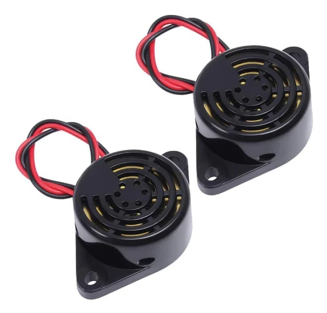3PCS Summerlarm Elektronisk Pip Summer DC 3V 12V 24V Aktiv Piezo Summer 100dB Tonlarm Ringsignal Kontinuerligt Ljud
