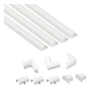 D-Line Kabelhållare Kit 20x10mm 4x 1 meter Vit