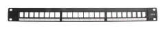 TRIAX Patch Panel 19" 1U Keystone CAT6 UTP 24 Portar