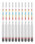 10 st Vintillverkningsmätare Hembryggning Ölhydrometer Testcylinder 3 Skal Hushållsartiklar