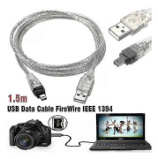 USB to 4-Pin FireWire IEEE 1394 Cable for Mini DV HDV Camcorder PC Editing, Sony/JVC/Panasonic