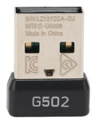 USB-mottagare 2,4 GHz Trådlös Stabil Signal Liten Portabel Hållbar ABS Metall Musadapter för G502 Lightspeed Mus