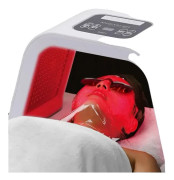 LED-ljusterapi ansiktsmask, flerfärgad behandling, USB-laddningsbar, icke-invasiv design, passar de flesta ansiktsformer