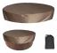 Waterproof Round Spa Cover, Outdoor Hot Tub Cover, Waterproof Spa Cover, UV-Resistant Windproof Bathtub Cover for Swimming Pool, Brown, 190x30cm