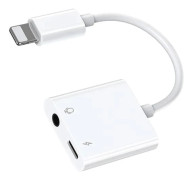Audioadapter Lightning / 3.5 mm Joyroom S - Y105 (vit)