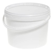Pickling bucket with lid 10L Vit white