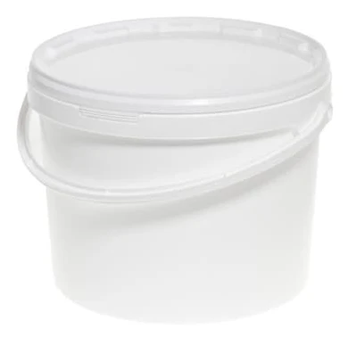Pickling bucket with lid 10L Vit white