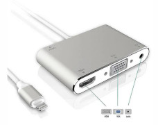 1080P Lightning till HDMI VGA Audio Video Adapter Converter för Apple