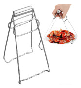 Steel Bowl Clip, Stainless Steel Hot Plate Clips, Foldable Hot Dish Tongs for Kitchen