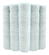 5-pack 9 3/4 tums anti-sediment vattenfilterpatroner - 20 mikron kompatibla med 10 tums filter