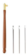 Broderinål med 3 nålar 1mm/1mm/1.2mm Broderipärlor N