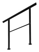 Trapphandtag, Justerbar Lutningsvinkel, 150 kg Lastkapacitet,Svart