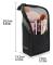 Makeup Brush Bag Semi-Clear Standing Zipper Pouch (Black)