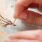 12 Pcs Double Hole Threading Needles, 9 Eye Sewing with 2 Wood