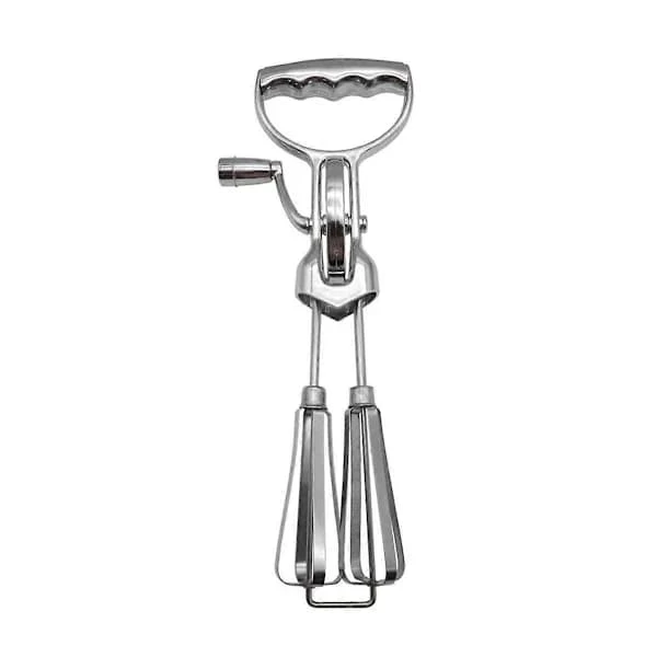 [EN] Hand Crank, Handheld Double Head Stainless Steel Rotary Hand Whisk 2025th