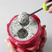 10-piece fruit platter tool set 1x watermelon slicer 1x pulp remover 1x ball scoop 1x carving knife 6x fruit and vegetable noodle molds