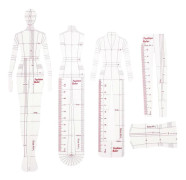 1 Set Clothing Drawing Template Ruler Model Fashion Women Sewing Patchwork Rulers