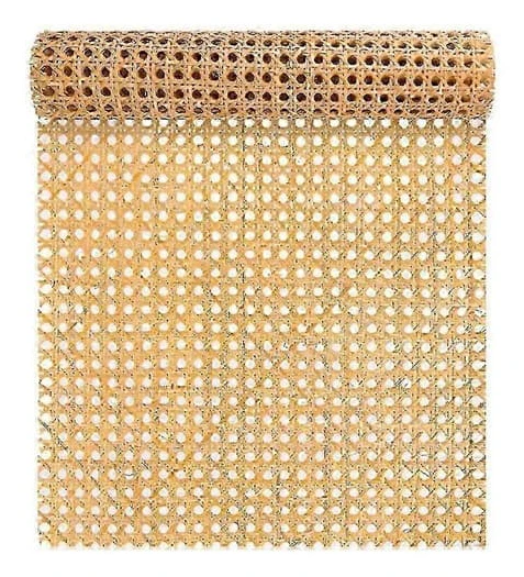 16-inch Wide Natural Rattan Webbing, 100 cm Long (1 m) Rattan Webbing Rolls for Furniture, Chairs, Cabinets, Ceilings