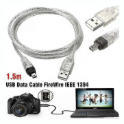 For Mini DV MiniDV USB Data Cable FireWire IEEE 1394 HDV Camcorder for Editing on PC