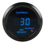 Turbo Boost Gauge -14-30psi Blue LED Mini Digital 52mm Turbo Pressure Gauge For 12v 4/6/8 Cylinder Gasoline Vehicles