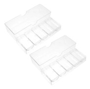 Pokerchip Tray for Poker Chips, Poker Chip Organizing Case, Transparent Storage Box, Modern