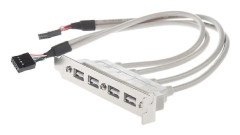 Motherboard 4 Ports USB 2.0 To 9-Pin Header Bracket Extension Cable