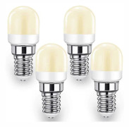 E14 LED-lampa, 2W SES (motsvarar 20W-25W), 140LM varmvit 3000K, naturlig färgåtergivning CRI>80, 4-pack för kylskåp kök