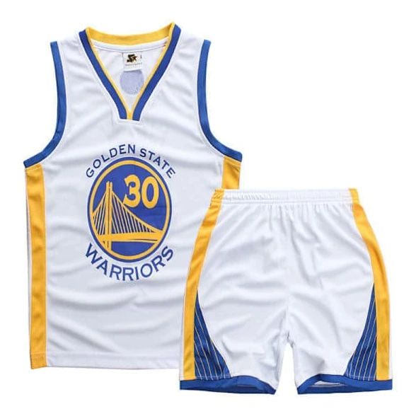 Stephen Curry No.30 Baskettröja Set Warriors Uniform för barn tonåringar -a