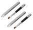 2pcs Lip Brush Ergonomic Retractable Sealing Design Small Easy to Clean Aluminum Tube Lipstick Brush with One Head