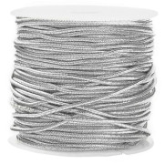2025 21 Yards/20 m elastisk snöre pärlsnöre tråd 1 mm silver pärlsnöre