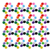 3000 st mjuka färgglada pom-poms för pyssel, barn DIY puffbollar, konst- och hantverksmaterial 10 mm luddiga