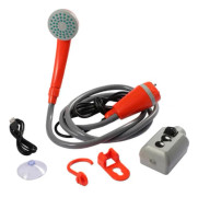 Uppladdningsbar Camping Duschpump, Bärbar Elektrisk Dusch, Portabelt Duschsystem med Vattenpump, För Camping, Resor, Vandring och Användning orange