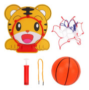 [LCS]Hängande basketkorg Mini Plast med Basketnät Boll Kompatibel med Inomhus Utomhus Leksak Sportspel Tiger