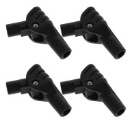 Professionella tältfällbara leder Stabiliserande tält DIY-kontakt Utomhusutrustning Svart plast 4 st Black 8.00X3.00X1.00CM